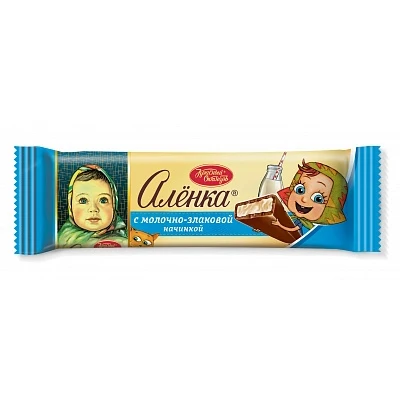 Шоколад Алёнка с Молочно-злаковой начинкой