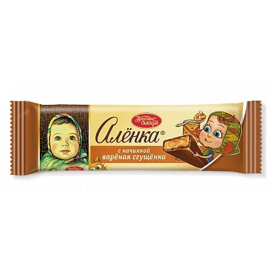 Шоколад Алёнка с начинкой Варёная сгущёнка