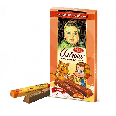 Шоколад Алёнка в стиках с Варёной сгущёнкой