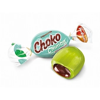 Карамель Choko Chimba Вкус Мята и Шоколад