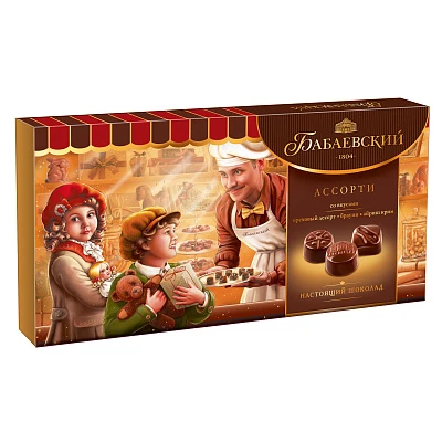 Конфеты в коробке Ассорти Бабаевский