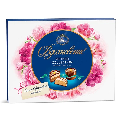 Конфеты в коробке Вдохновение Пралине с орехами