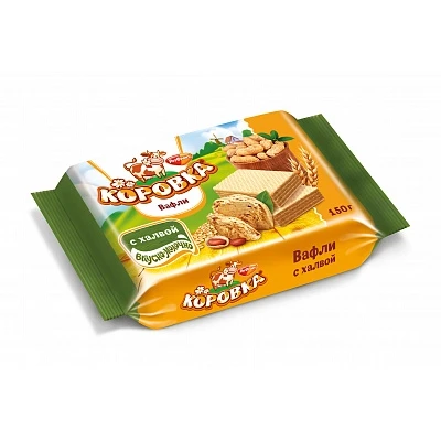 Вафли Коровка c Халвой