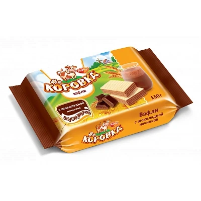 Вафли Коровка с Шоколадной начинкой