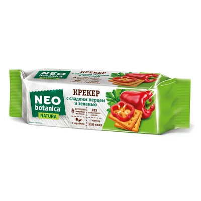 Крекер Neo-botanica с сладким перцем и зеленью