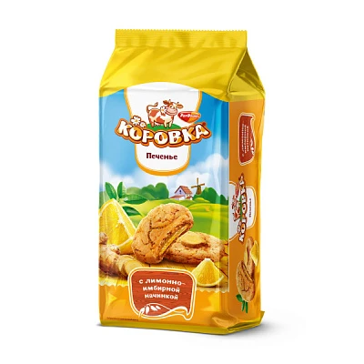 Печенье Коровка с лимонно-имбирной начинкой