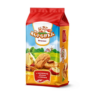 Печенье Коровка с начинкой яблоко с корицей