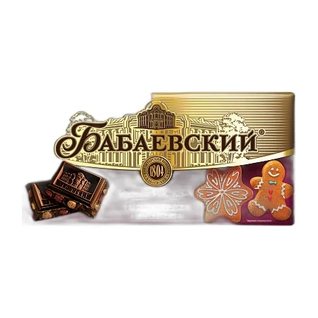 Шоколад темный Бабаевский с имбирным печеньем