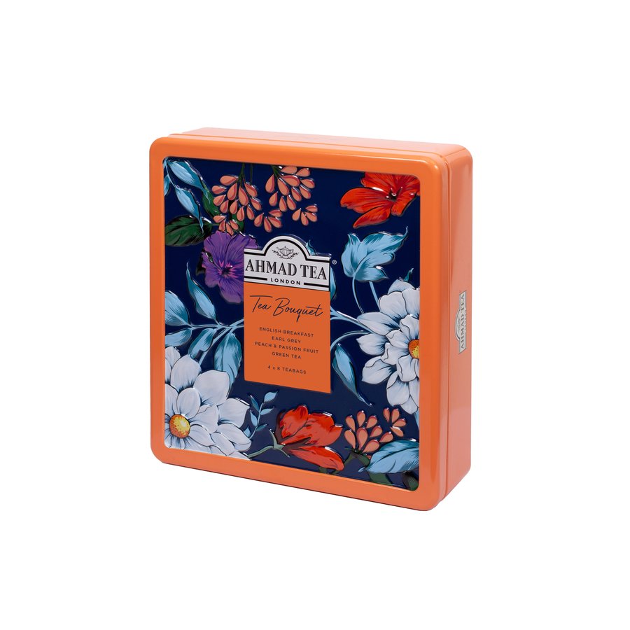 Floral Bouquet Tea Caddy (Orange) thumbnail 3