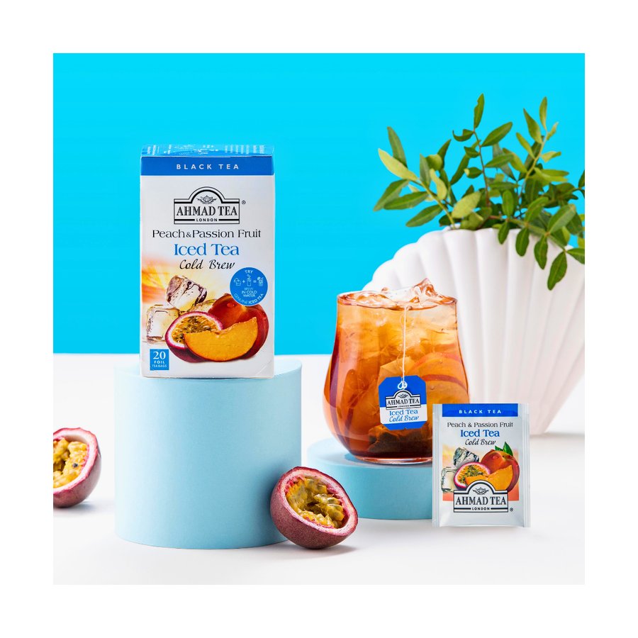 Peach & Passion Fruit Cold Brew Iced Tea thumbnail 3