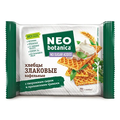 Вафельные хлебцы Neo-botanica с творожным сыром и прованскими травами