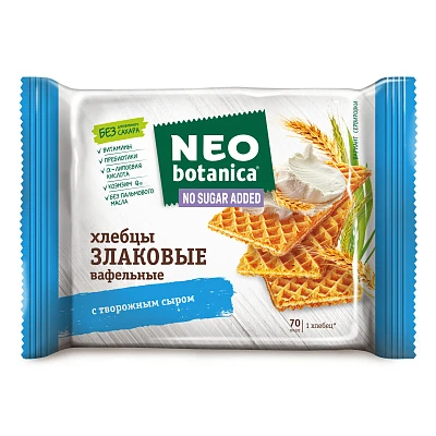 Вафельные хлебцы Neo-botanica с творожным сыром