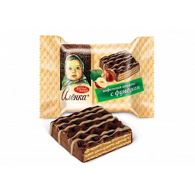 Конфеты вафельные Алёнка с Фундуком