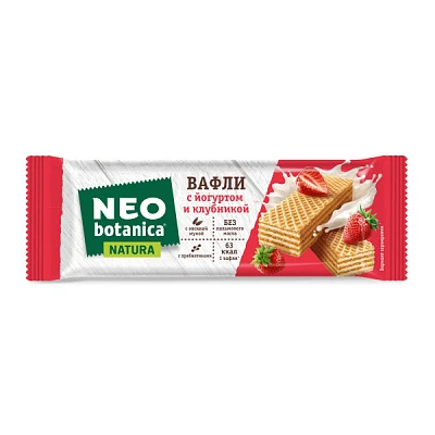 Вафли Neo-botanica Natura с йогуртом и клубникой