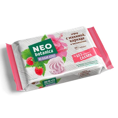 Зефир Neo-botanica No Sugar Added с малиной, каркаде и витаминами